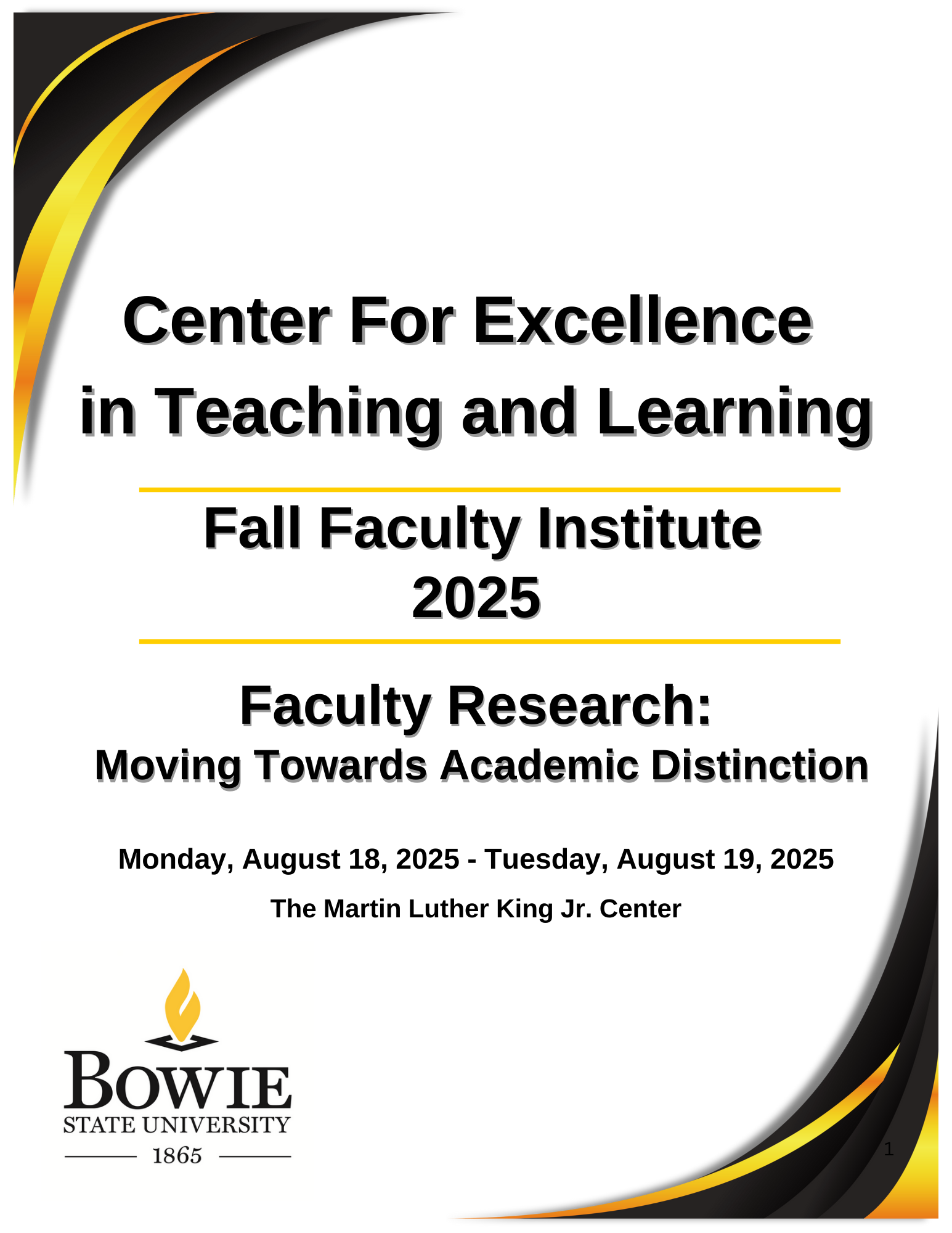 2025 Fall Faculty Institute Cover