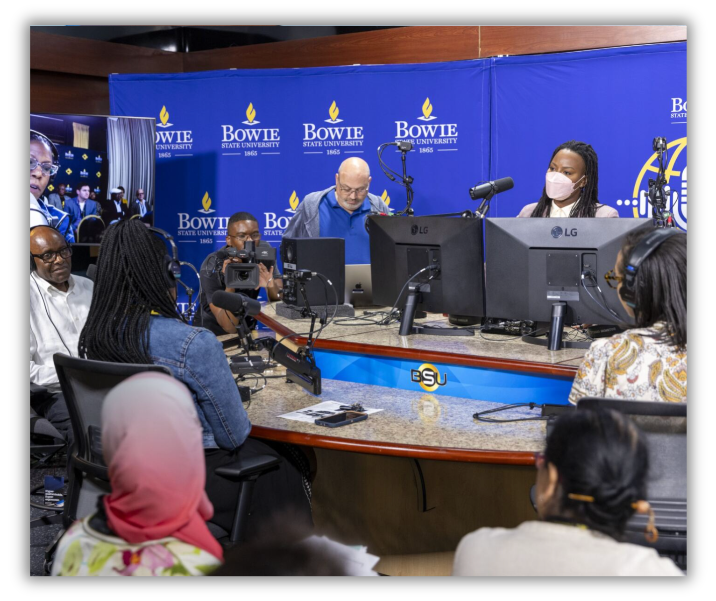 Broadcasting and podcasting training session