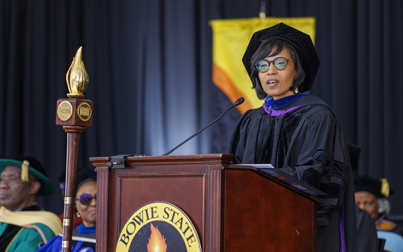 Sen. Alsobrooks Delivers Commencement Address at Bowie State