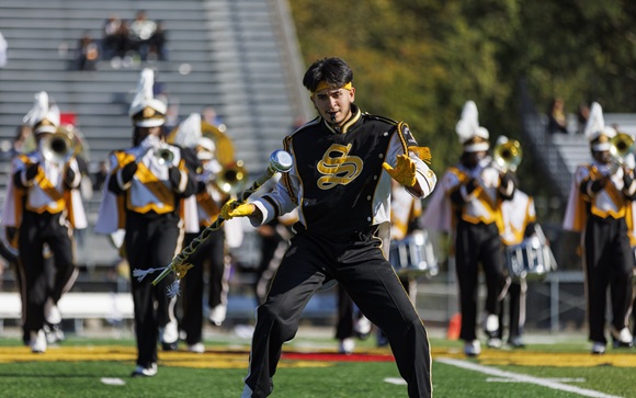 Bowie State's 1st Latino Drum Major Takes the Field