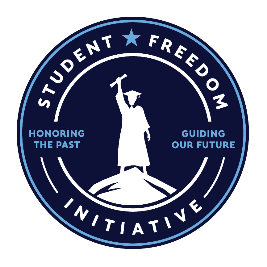 The single purpose nonprofit organization, Student Freedom Initiative, logo
